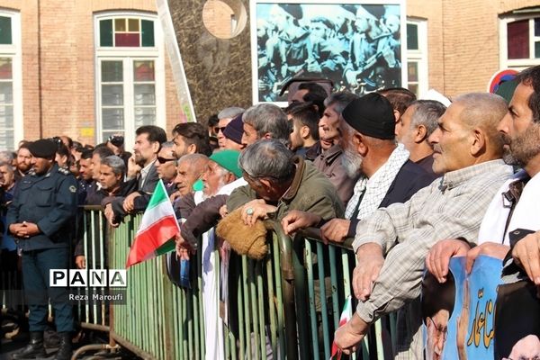 راهپیمایی مردمی اعلام انزجار مردم  ارومیه  از آشوبگران