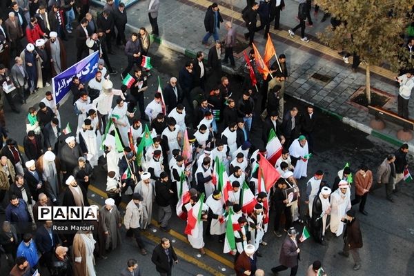 راهپیمایی مردمی اعلام انزجار مردم  ارومیه  از آشوبگران