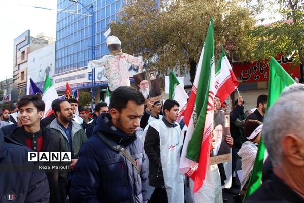 راهپیمایی مردمی اعلام انزجار مردم  ارومیه  از آشوبگران