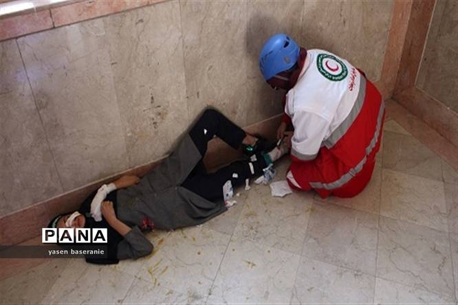 مانور زلزله و ایمنی در زاهدان
