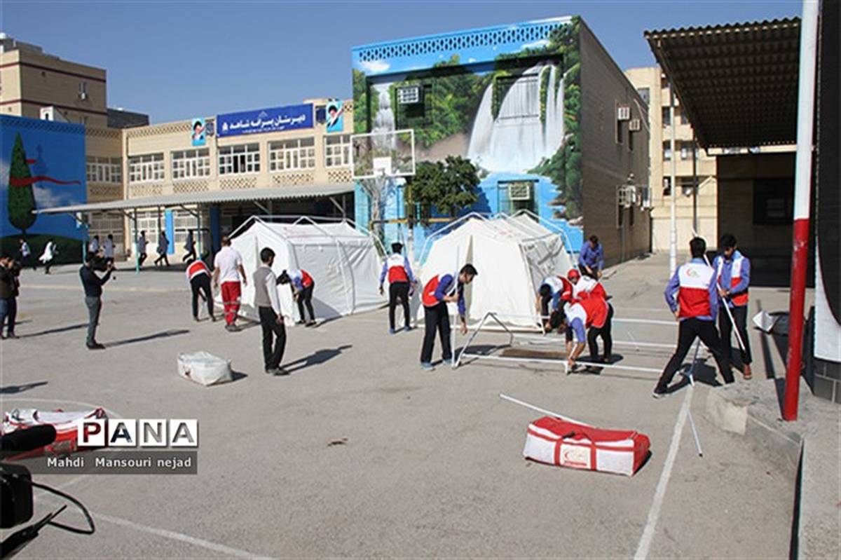 مانور بزرگ زلزله در مدارس هرمزگان برگزار شد