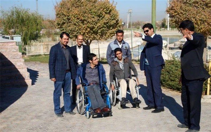 تجهیز پارک‎های یزد به مسیر مخصوص تردد معلولین