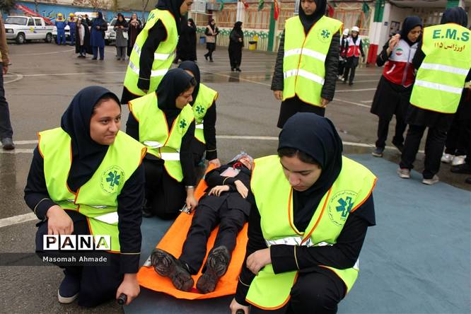 مراسم متمرکز استانی بیست و یکمین مانور زلزله و ایمنی در مدارس