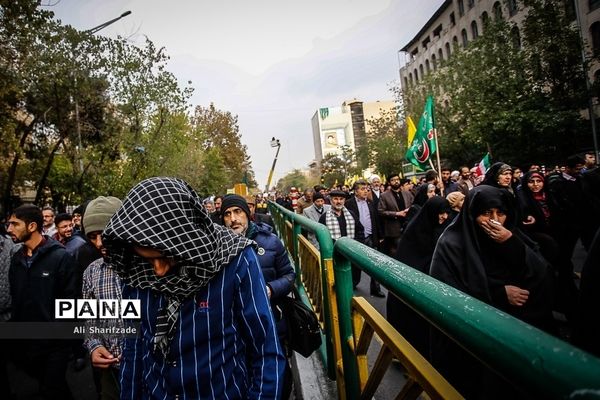 اجتماع مردم تهران در پی اعتراض به حوادث اخیر