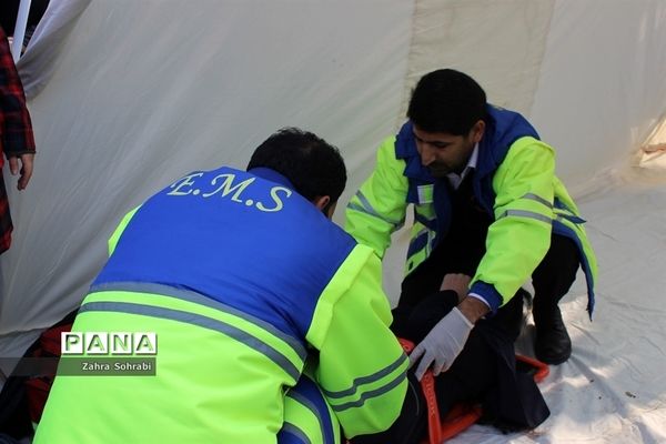 بیست و یکمین مانور سراسری زلزله درشهرستان اسلامشهر