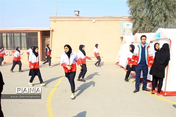 برگزاری مانور سراسری زلزله و ایمنی در رباط کریم