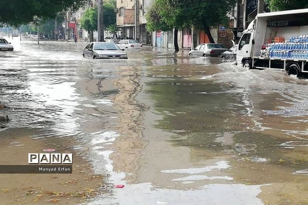 بارندگی شدید امروز در بوشهر