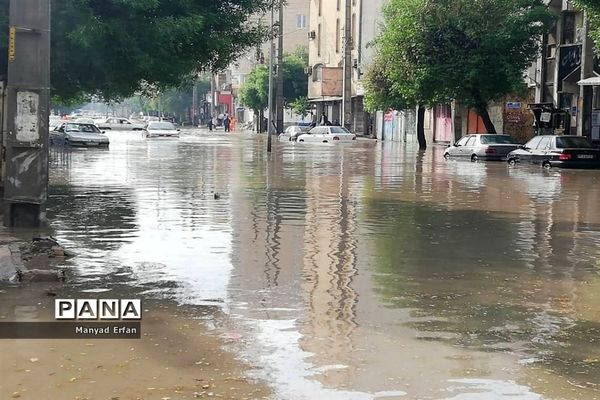 بارندگی شدید امروز در بوشهر