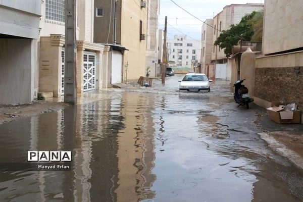 بارندگی شدید امروز در بوشهر