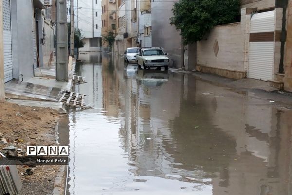 بارندگی شدید امروز در بوشهر