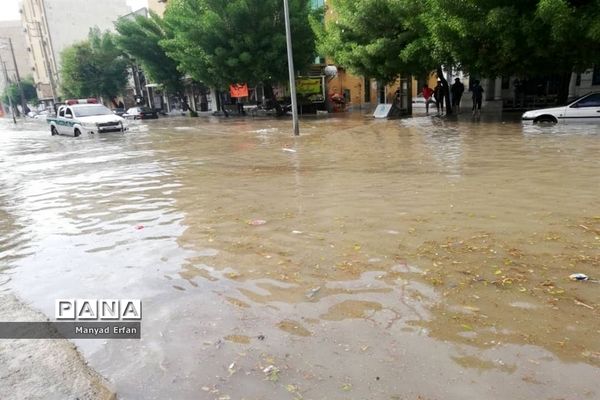 بارندگی شدید امروز در بوشهر