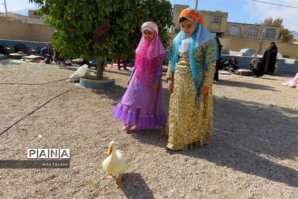 برگزاری جشنواره آشنایی با زندگی عشایری در آموزشگاه عفت نی ریز