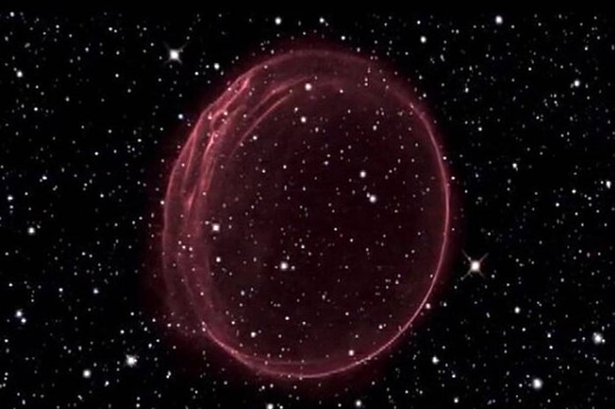 انتشار تصویر "حلقه زرشکی" معروف به مناسبت نزدیک شدن به کریسمس توسط ناسا