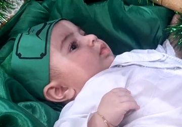 مراسم شیرخوارگان حسینی در مصلی شهرستان جوادآباد 
