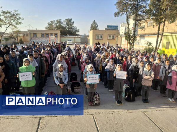 مراسم صبحگاه در شهرستان کاشمر