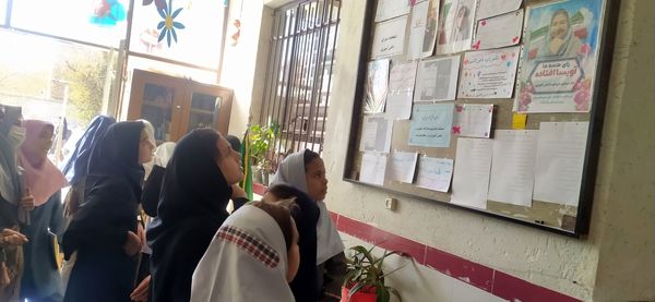 شور و شوق انتخاباتی در فضای دبستان شهید نجفی فدافن