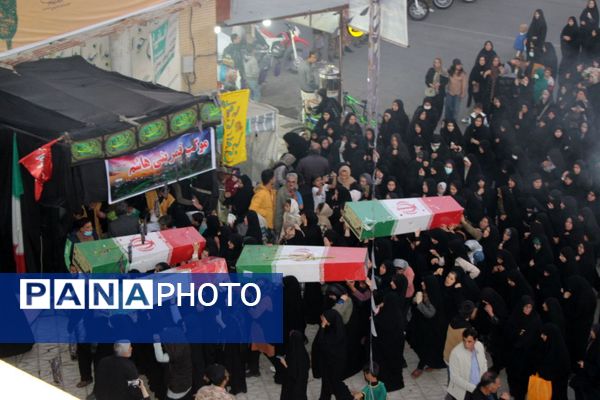 آیین استقبال از شهدای گمنام در سملقان