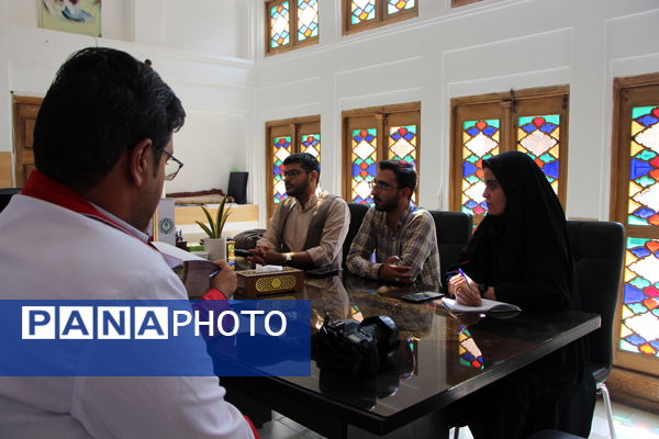 بازدید مدیرعامل جمعیت هلال‌احمر یزد از دفتر خبرگزاری پانا استان یزد