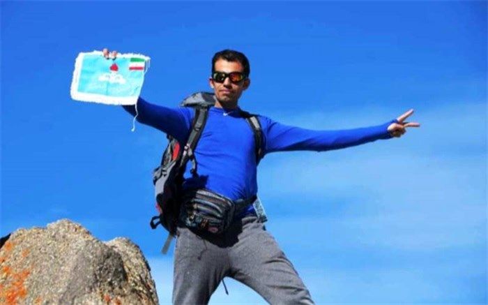 کوهنورد "نفتی یزد " قله الوند همدان و توچال را فتح کرد