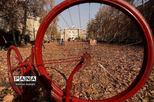 پاییز برگ در میدان مشق