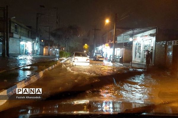 بارش شدید باران و آبگرفتی شهرها در خوزستان