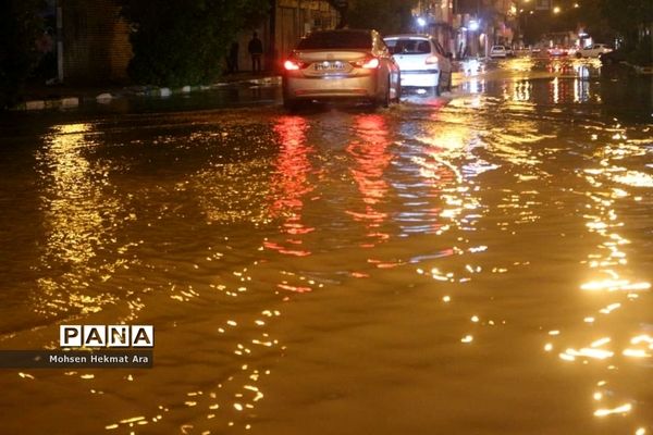 بارش شدید باران و آبگرفتی شهرها در خوزستان