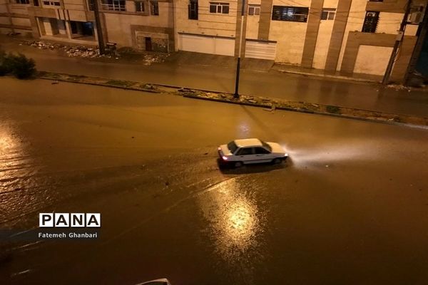 بارش شدید باران و آبگرفتی شهرها در خوزستان