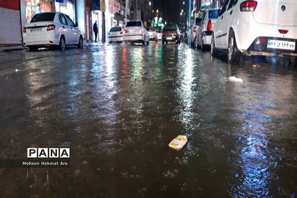 بارش شدید باران و آبگرفتی شهرها در خوزستان