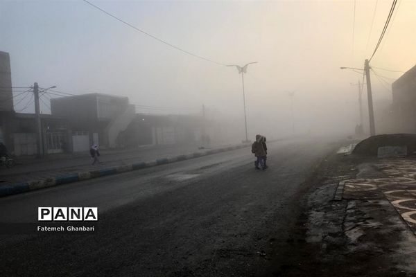 مه گرفتگی در شهرستان کارون