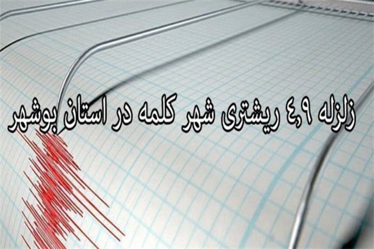 زلزله ۴.۹ریشتری  بوشهر را لرزاند