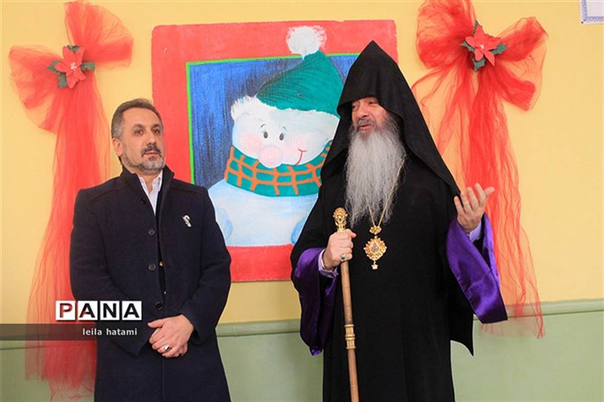 برگزاری مراسم جشن میلاد مسیح و آغاز سال نو میلادی در مدرسه ارامنه تبریز
