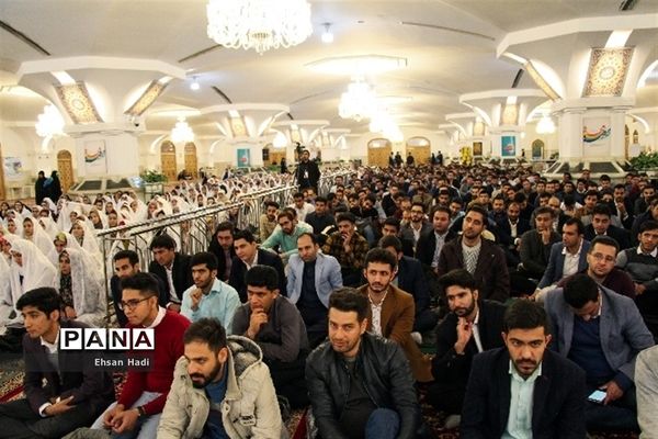 جشن ازدواج دانشجوئی بانام (همسفر تا بهشت) درحرم مطهر رضوی