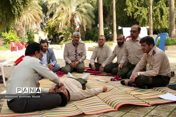 اردوی دو روزه آموزشی مهارتی مسئولان مناطق سازمان دانش‌آموزی خوزستان در رامهرمز