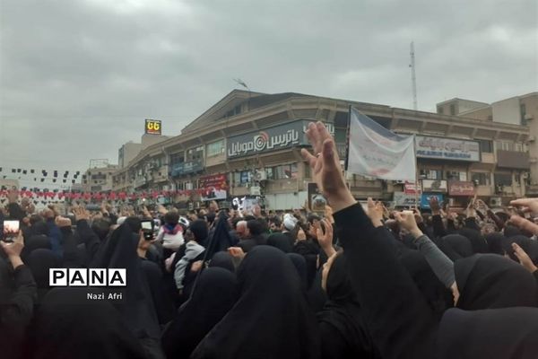 تجمع و سوگواری مردم اهواز به مناسبت شهادت سردار سلیمانی