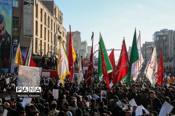 تشییع با شکوه پیکر شهید قاسم سلیمانی در اهواز