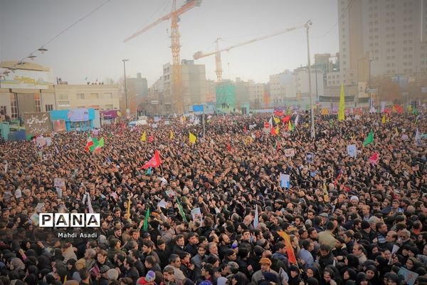 مراسم تشییع پیکر مطهر سپهبد شهید قاسم سلیمانی در مشهد مقدس