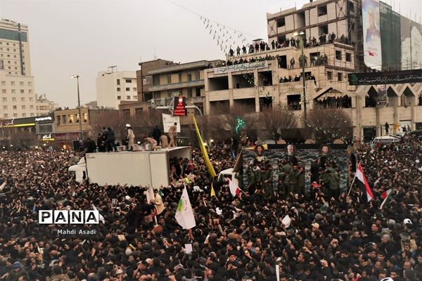 مراسم تشییع پیکر مطهر سپهبد شهید قاسم سلیمانی در مشهد مقدس
