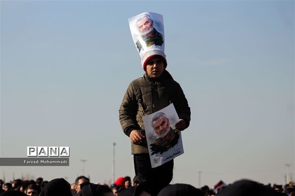 مراسم تشییع پیکر مطهرشهید حاج قاسم سلیمانی و همرزمان شهیدش در تهران