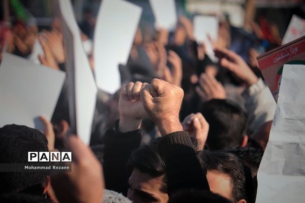 مراسم تشیع پیکر شهید سپهبد قاسم سلیمانی و شهیدان همراهش