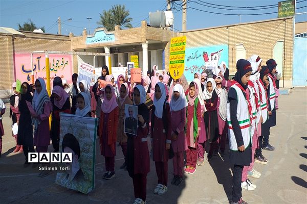 برگزاری مراسم گرامیداشت شهادت سردارحاج قاسم سلیمانی دردبستان فضیلت حمیدیه