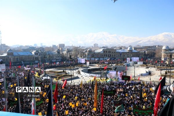 مراسم سوگواری شهادت سردار سلیمانی در همدان