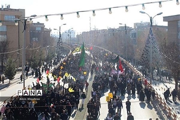 مراسم سوگواری شهادت سردار سلیمانی در همدان