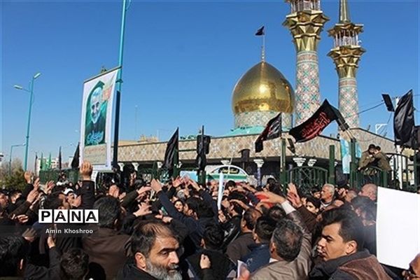 مراسم سوگواری شهادت سردار سلیمانی در همدان