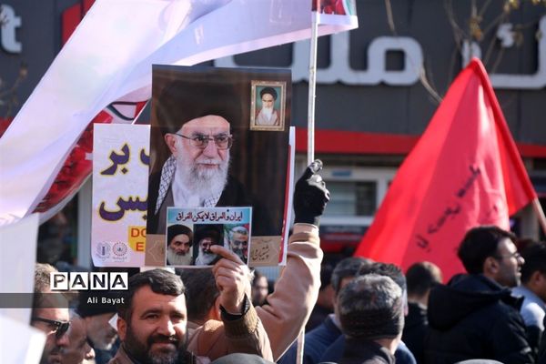 مراسم سوگواری شهادت سردار سلیمانی در همدان