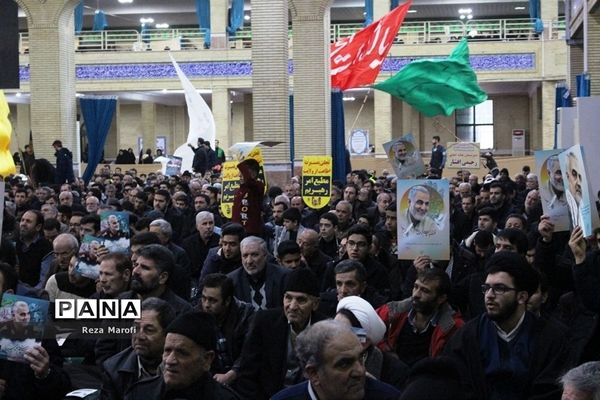 مراسم بزرگداشت شهادت سپهبد حاج قاسم سلیمانی در ارومیه