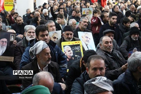 مراسم بزرگداشت شهادت سپهبد حاج قاسم سلیمانی در ارومیه