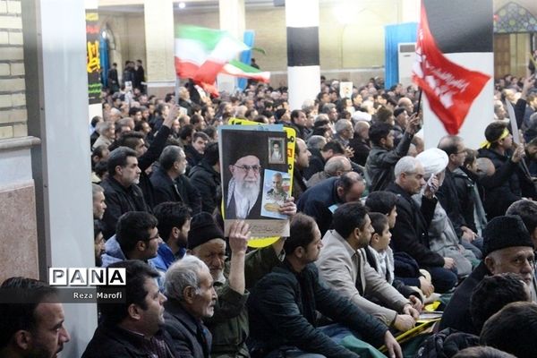 مراسم بزرگداشت شهادت سپهبد حاج قاسم سلیمانی در ارومیه