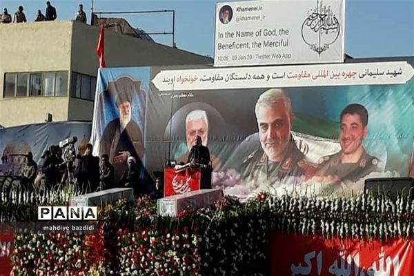 مراسم تشییع شهید قاسم سلیمانی در کرمان