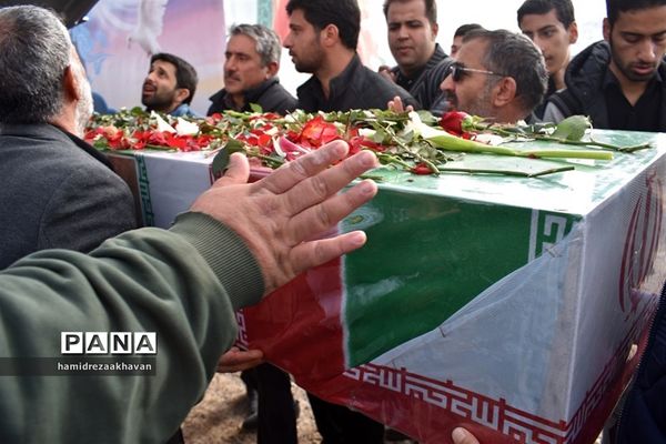 تشییع پیکر شهید سانحه هوایی تهران در بهاباد