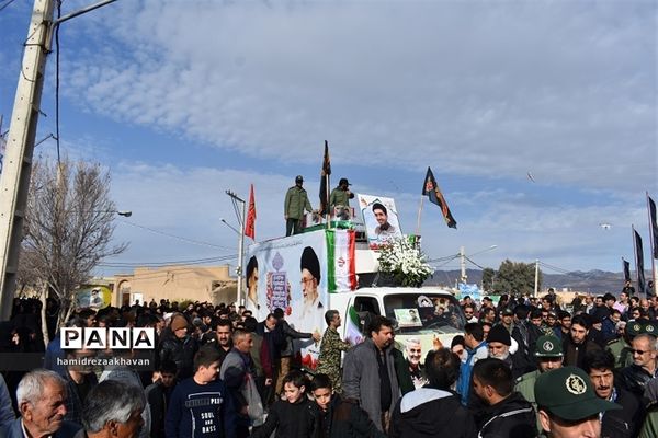 تشییع پیکر شهید سانحه هوایی تهران در بهاباد